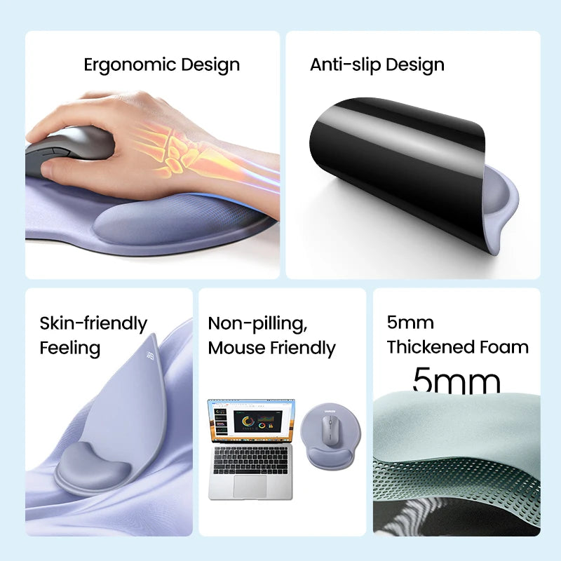 Ergonomisk Musmatta med Handledstöd
